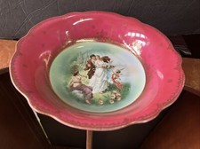 Antique Carl Tielsch C.T. silesia germany porcelain fruit bowl angel  picture