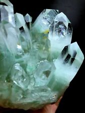 518g Himalayan Phantom 'Green Ghost' Lemuria QUARTZ Crystal Point&Pyramid X625 picture