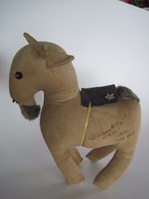 Williamsburg Goat Stuffed Souvenir Inscription 1944 Antique 8