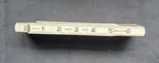 Vintage Great Neck Wooden Folding Ruler 6 Ft Carpenter Tool Made In USA picture