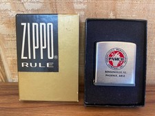 Vintage Pamco Paraplegics Manufacturing Zippo Rule Measuring Tape w/ Box Nice picture