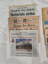 Vintage Honolulu Star-Bulletin Newspaper Collection – Historic Headlines – Sold  picture