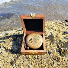 custom engraving To My Son compass With Wooden Box birthday gift dad to son gift picture