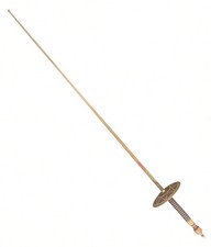 Vintage Toledo Spain Damascene Fencing Foil Sword Decorative Gold Enamel Hilt picture
