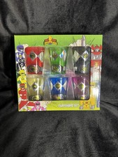 Mighty Morphin Power Rangers Shot Glasses Glassware Set NEW picture