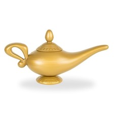 Aladdin Genie Magic Lamp Prop Gold Display Collectible Toy Replica picture