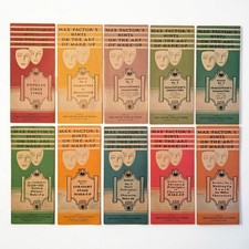 Vintage 1930s Max Factor Pamphlets Set of 10 Hints on the Art of Makeup Booklets picture