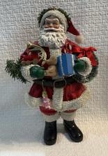 Vintage 1994 Clothtique by Possible Dreams Santa Claus Figurine with Gifts picture