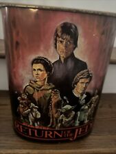 VTG 1983 CHIENCO STAR WARS ROTJ Return of the Jedi Metal Waste Garbage Trash Can picture