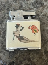 Nice Clean Vintage Pacific Lighter PIN UP BURLESQUE BIKINI MODEL BAD LADY 1950s picture