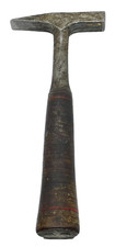 Vintage Douglas Co. Tinners Hammer W/Stacked Leather Washer Handle 12-02 picture