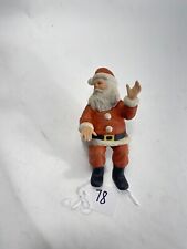 Vintage Sitting Santa Claus Ceramic Figurine Painted Christmas Decor Collectible picture