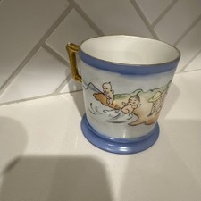 ANTIQUE T&V Limoges France Porcelain Child kewpie Gold Gilt  Handled CUP picture