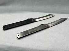 Japanese HIGO Higonokami Folding Pocket Knife black or nickel and 3 sizes picture