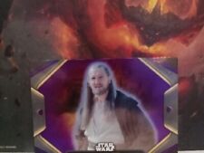 2023 Topps Obi Wan Kenobi Season 1 Purple Parallel # 100 Qui Gon Jinn picture