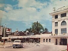 The Eastern & Oriental Hotel Mobilgas Station Penang Malaysia Old Postcard picture