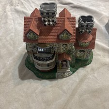 Partylite Olde World Village #3 The Bristol House Tealight Candle Holder Vintage picture