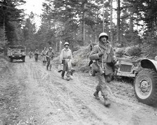US Infantry Isolated by German Forces WWII 8x10 Glossy Photo Print HT413635 picture