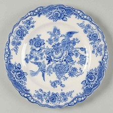 Crown Ducal Bristol Blue Scalloped Salad Plate 91476 picture