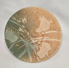 Vintage Tony Evans Raku Studio Art Pottery Bowl Plate Signed #46 