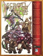 2008 Exalted RPG Scroll of Fallen Races Print Ad/Poster White Wolf Game Art 00s picture