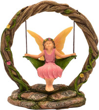 Marshall Home & Garden Fairy Swing Stone Arch Garden Dollhouse Decor MG375 picture