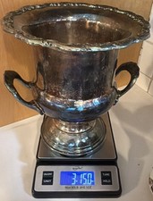 Vintage Gorham Silver Plated Champagne Bucket Wine Chiller with Handles Ornate  picture