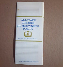 1973 Allstate Homeowners Policy Highlights Booklet & Dec Page  Signed GA picture