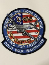 USAF Douglas C-54 Skymaster - MADE IN THE USA “COLD WAR WARRIORS” MILITARY PATCH picture