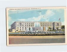 Postcard Fountain & Senate Office Building Washington DC USA picture