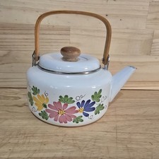 Vintage gailstyn sutton early spring enamel teapot picture