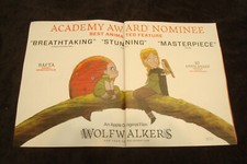 WOLFWALKERS 2021 Oscar ad Robyn with falcon & UNITED STATES VS. BILLIE HOLIDAY picture