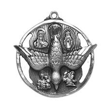 Beautiful Dove Sterling Silver Medal Size 1 in D comes with 24 in Chain picture