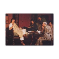 Lawrence Alma-Tadema (1836–1912) Tibulius at Delia's - 1866 - Canvas Wall Art picture