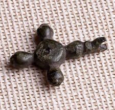 ANTIQUE LATE VIKING AGE c.12 CROSS CENTURY BYZANTINE TYPE ORTHODOX “BUDDED”  249 picture