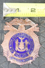 Used Nice Obsolete Brass New York State Fraternal Order Associate Member Badge picture