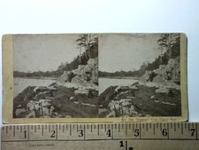 Diamond Cove Casco Bay Maine Stereoview Kilburn Brothers 1870s picture
