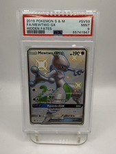 Mewtwo GX Sv59/Sv94 Hidden Fates: Shiny Vault Holo PSA 9 picture