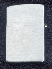 Original Vintage Old Zippo 3 Three Barrel Hinge Lighter 16 Hole Brushed Chrome picture