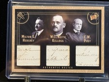 2025 Pieces of the Past, Milton Hershey, Will Kellogg, C.W.Post Relic R-79 picture