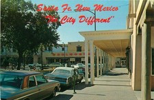c1970 Santa Fe New Mexico Downtown Plaza San Francisco Strt Woolworths Postcard picture