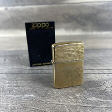 1979 Zippo Tree Bark gold plated slim lighter picture