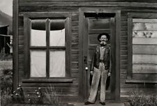 1948/72 ANSEL ADAMS Vintage Alaska Bearded Man At Skagway House Photo Art 11X14 picture