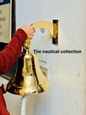 Nautical Hanging Door Bell Antique Brass Ship 18