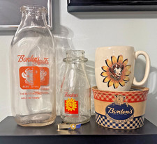 VINTAGE 1950s BORDEN'S MILK & DAIRY ADVERTISING COLLECTION LOT - 5 PCS EXCELLENT picture
