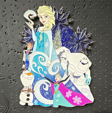 Disney Frozen Elsa Anna Olaf Sven Glitter Pin Magical Trends Winter LE 2013 picture