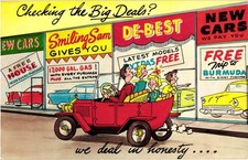 Vintage Cartoon Postcard: