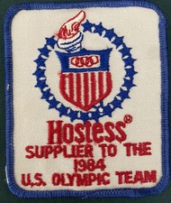 1984 Hostess Twinkies U S Olympic Flame Team Patch Original Vintage picture