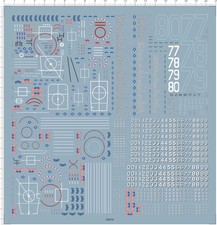 1/700 Us Navy Aircraft Carrier Modern Ship Model Water Slide Decal 1PCS picture