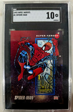 1992 Impel Marvel Super Heroes #1 Spider-Man - SGC 10 Graded 🔥 diamond 💎  picture